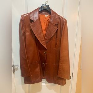 Heritage Leather Blazer Jacket